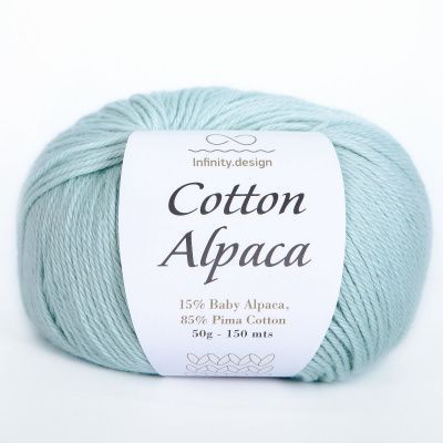 Infinity Cotton Alpaca ( 7212 DUST PETROL)  85% хлопок, 15 % беби альпака 50гр/150 м